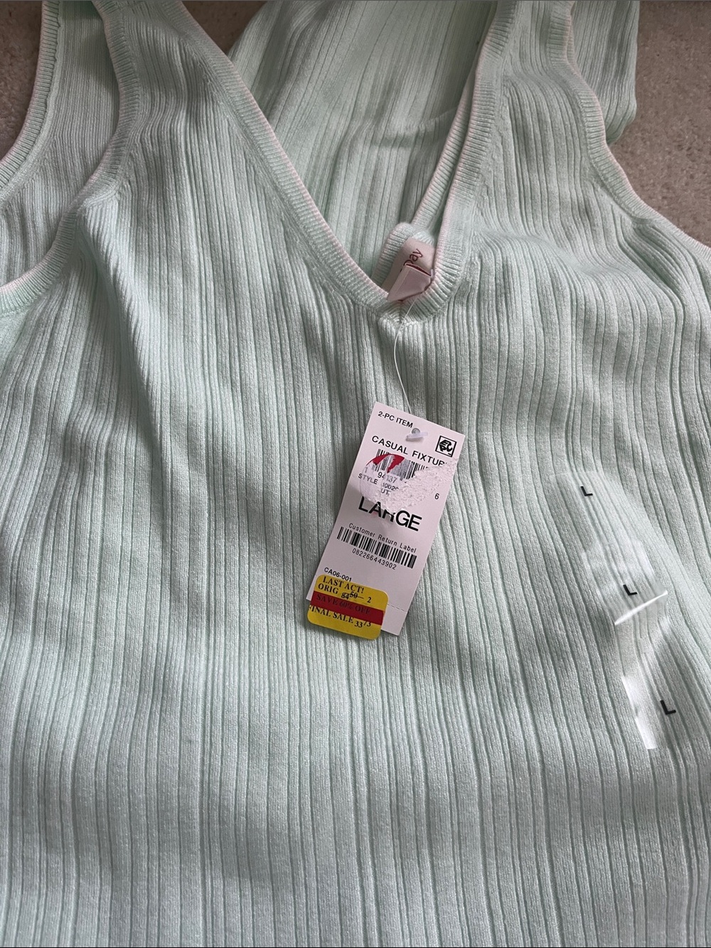 State of the Day Macy’s 2 piece lounge/pajama set. Large. Minty green. Cute.